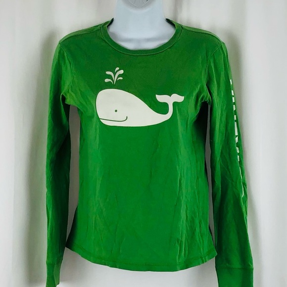 GFS co-ed Tops - GFS Co-ed Cotton knit long sleeve whale T-shirt S